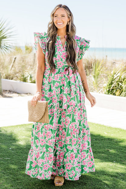 Vestido Jardín Veneciano, Verde