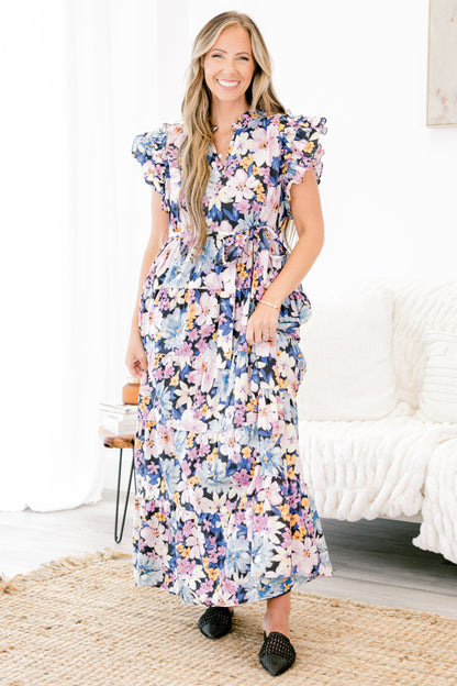 Vestido Jardín Veneciano, Marino