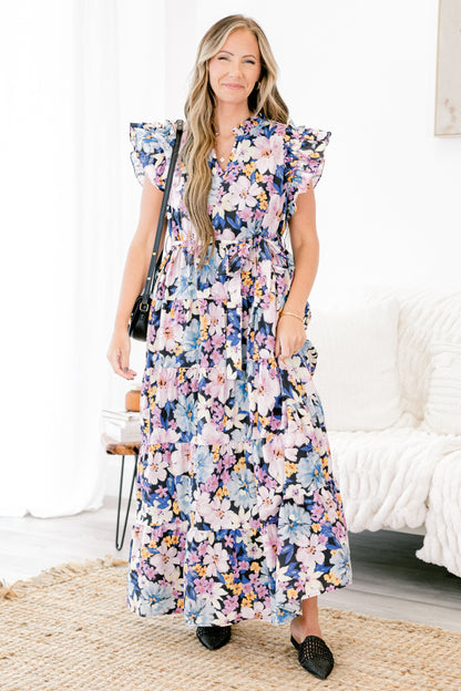 Vestido Jardín Veneciano, Marino