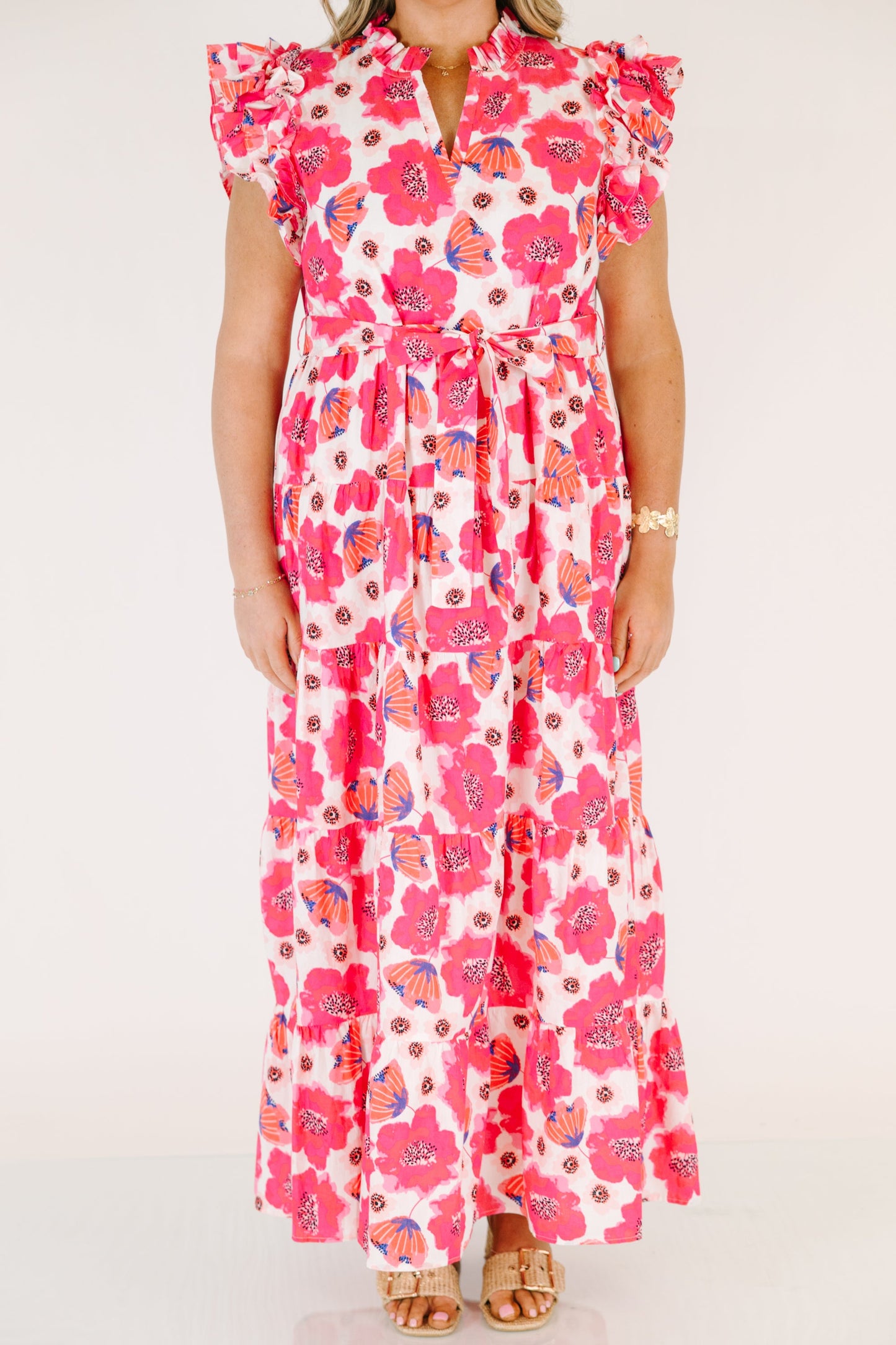 Vestido Jardín Veneciano, Fucsia