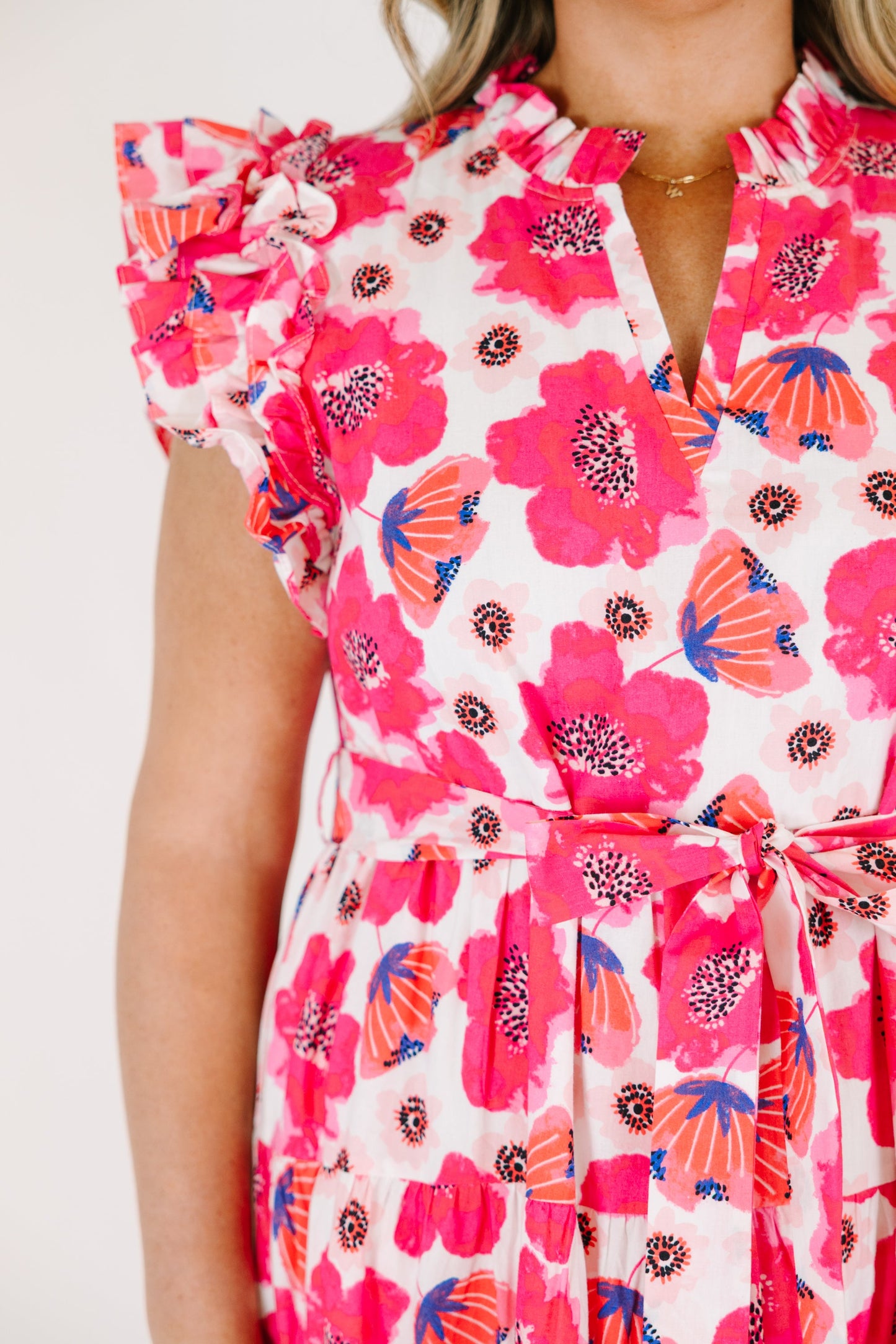 Vestido Jardín Veneciano, Fucsia