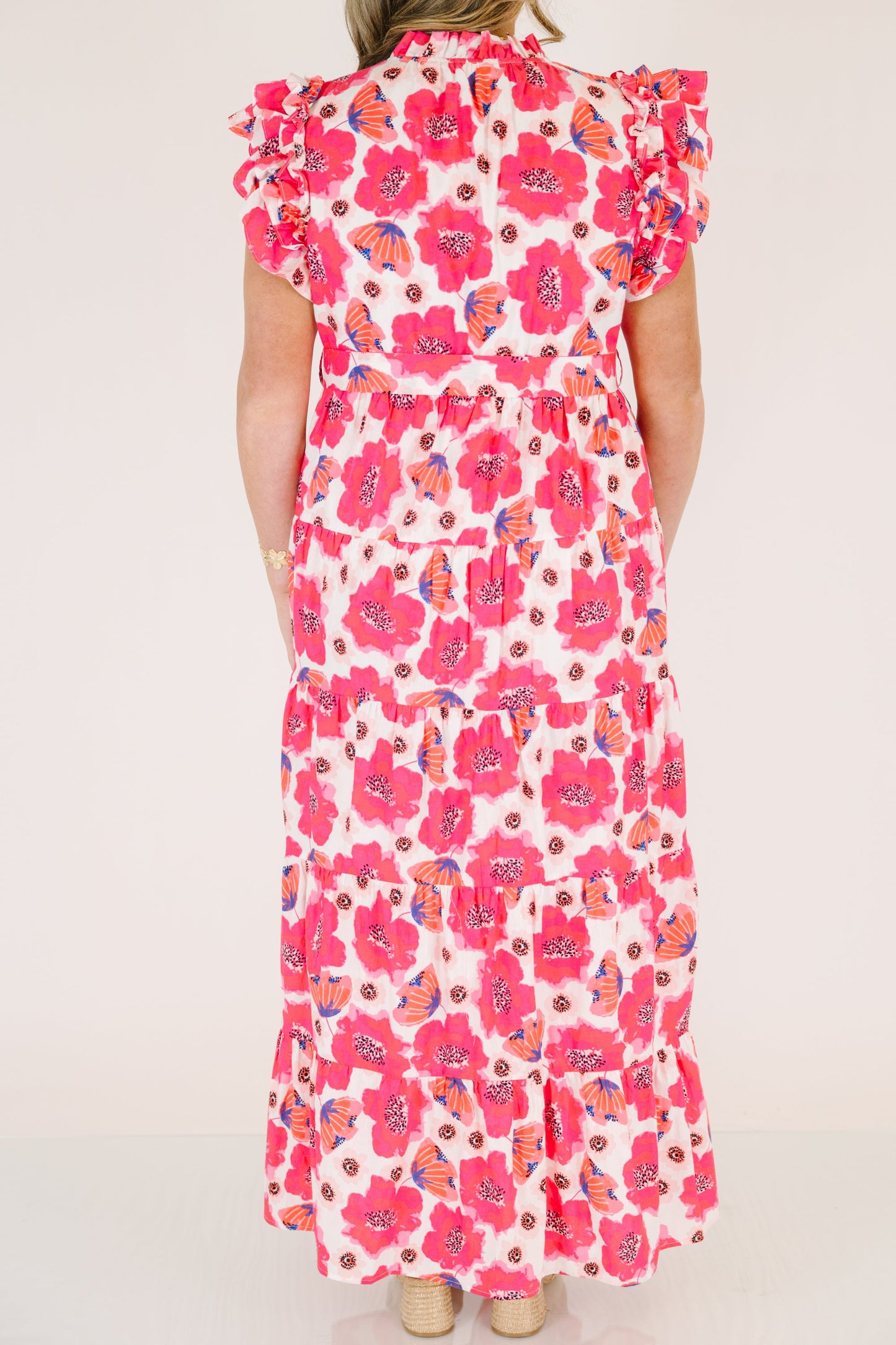 Vestido Jardín Veneciano, Fucsia