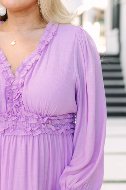Vestido Vivid Palms, Lavanda