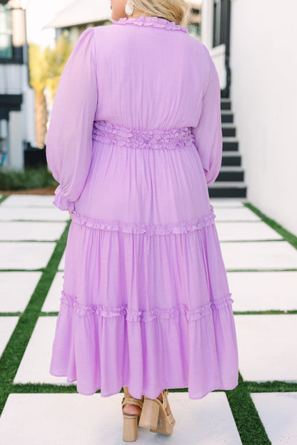 Vestido Vivid Palms, Lavanda
