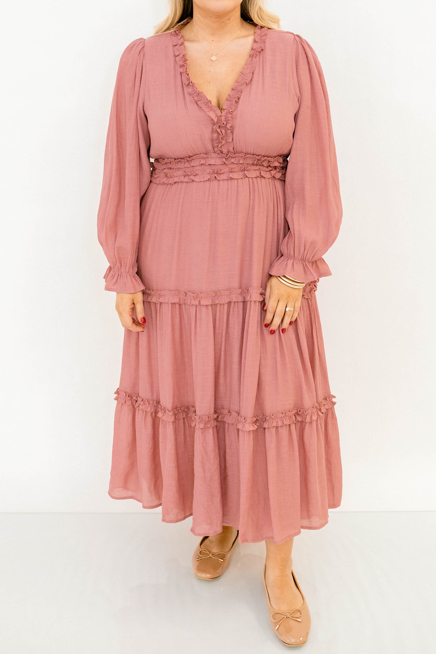 Vestido Vivid Palms, Rosa