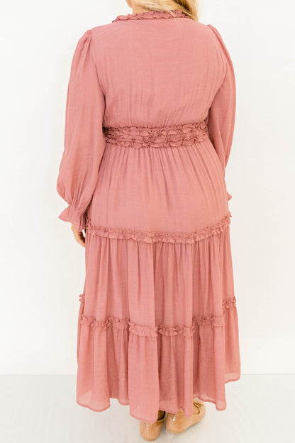 Vestido Vivid Palms, Rosa