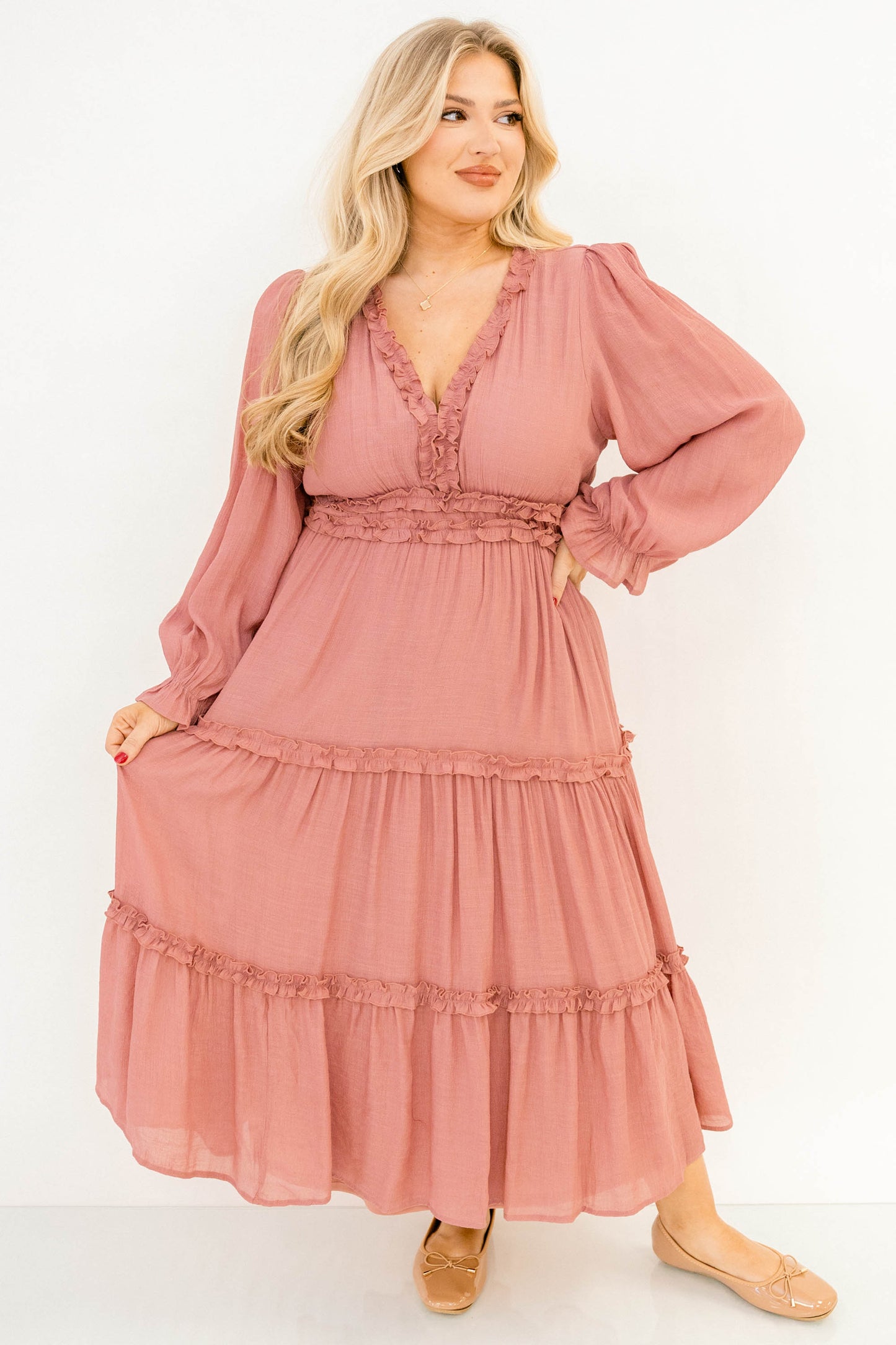 Vestido Vivid Palms, Rosa