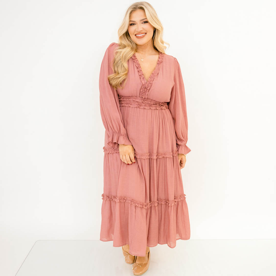 Vestido Vivid Palms, Rosa