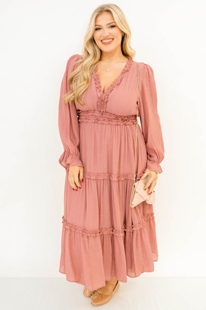 Vestido Vivid Palms, Rosa