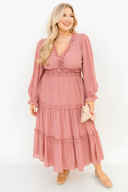 Vestido Vivid Palms, Rosa