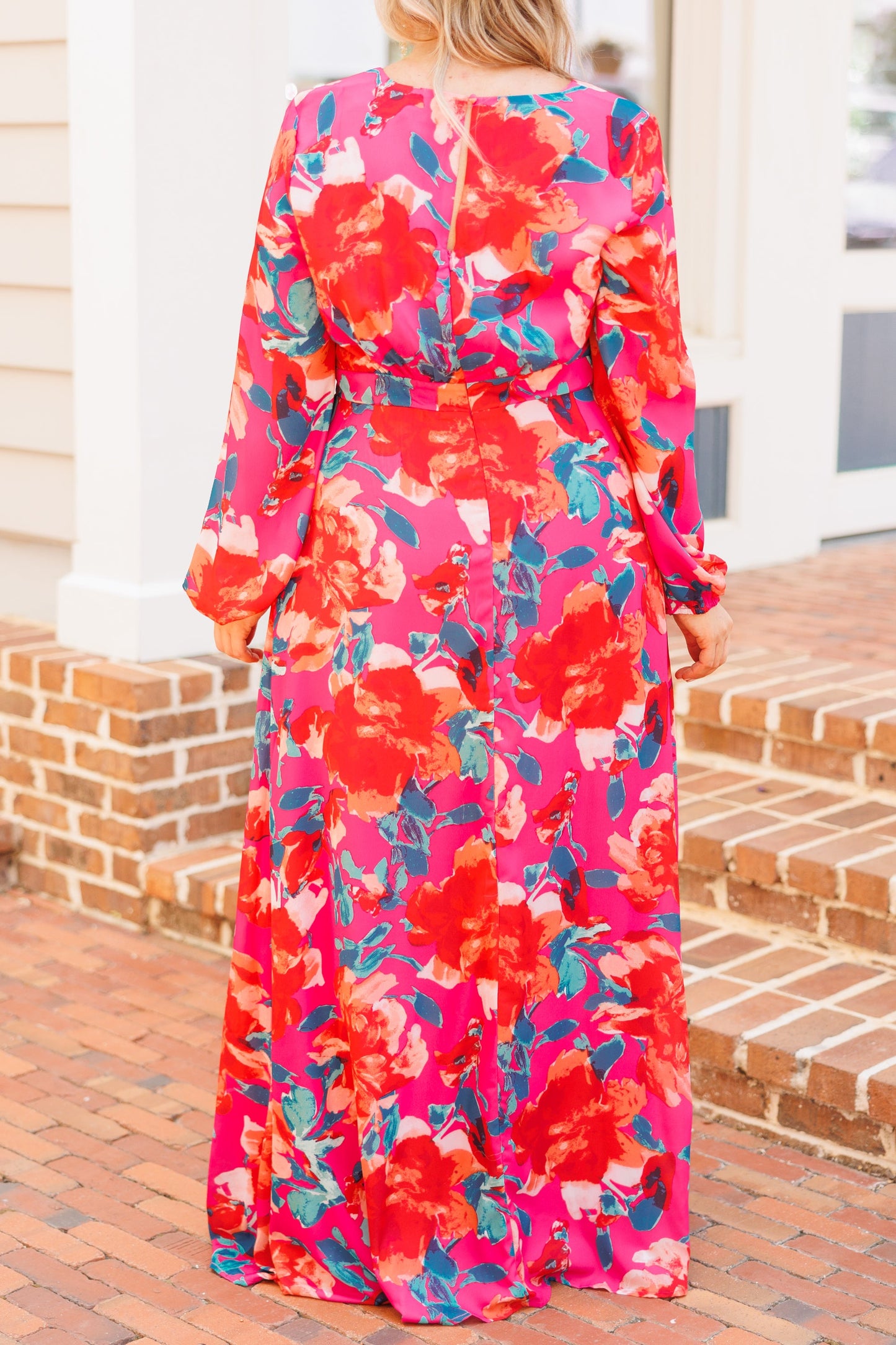 Vestido Maxi Way Too Complicated, Fucsia Multicolor