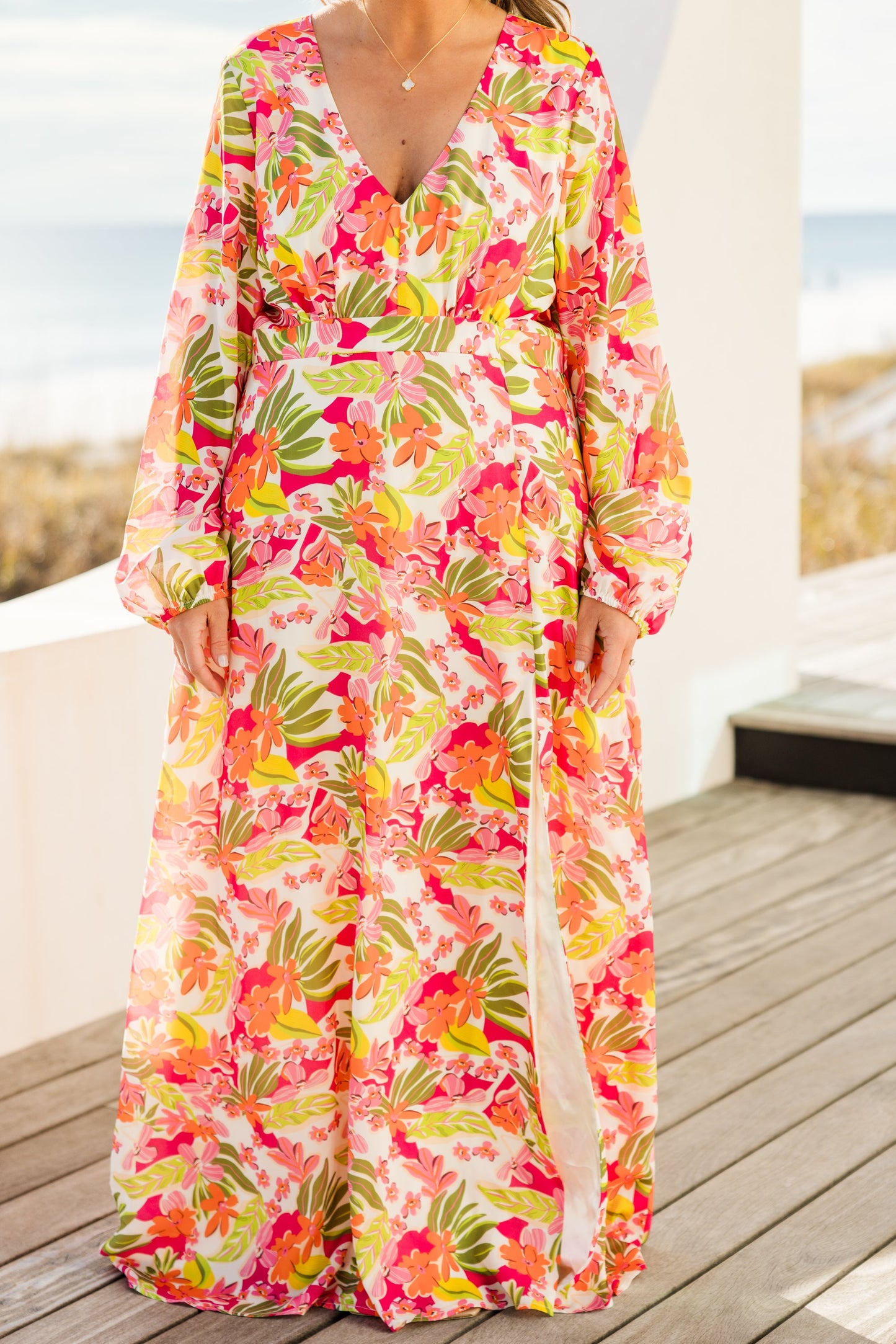 Vestido Demasiado Complicado, Fucsia Tropical