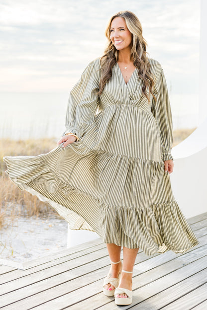 Vestido Midi Soñado de Fin de Semana, Gris