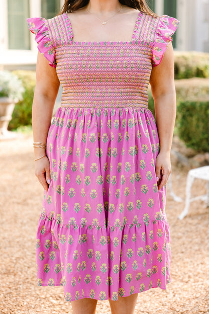 Vestido para Quedarse en Casa de Fin de Semana, Rosa