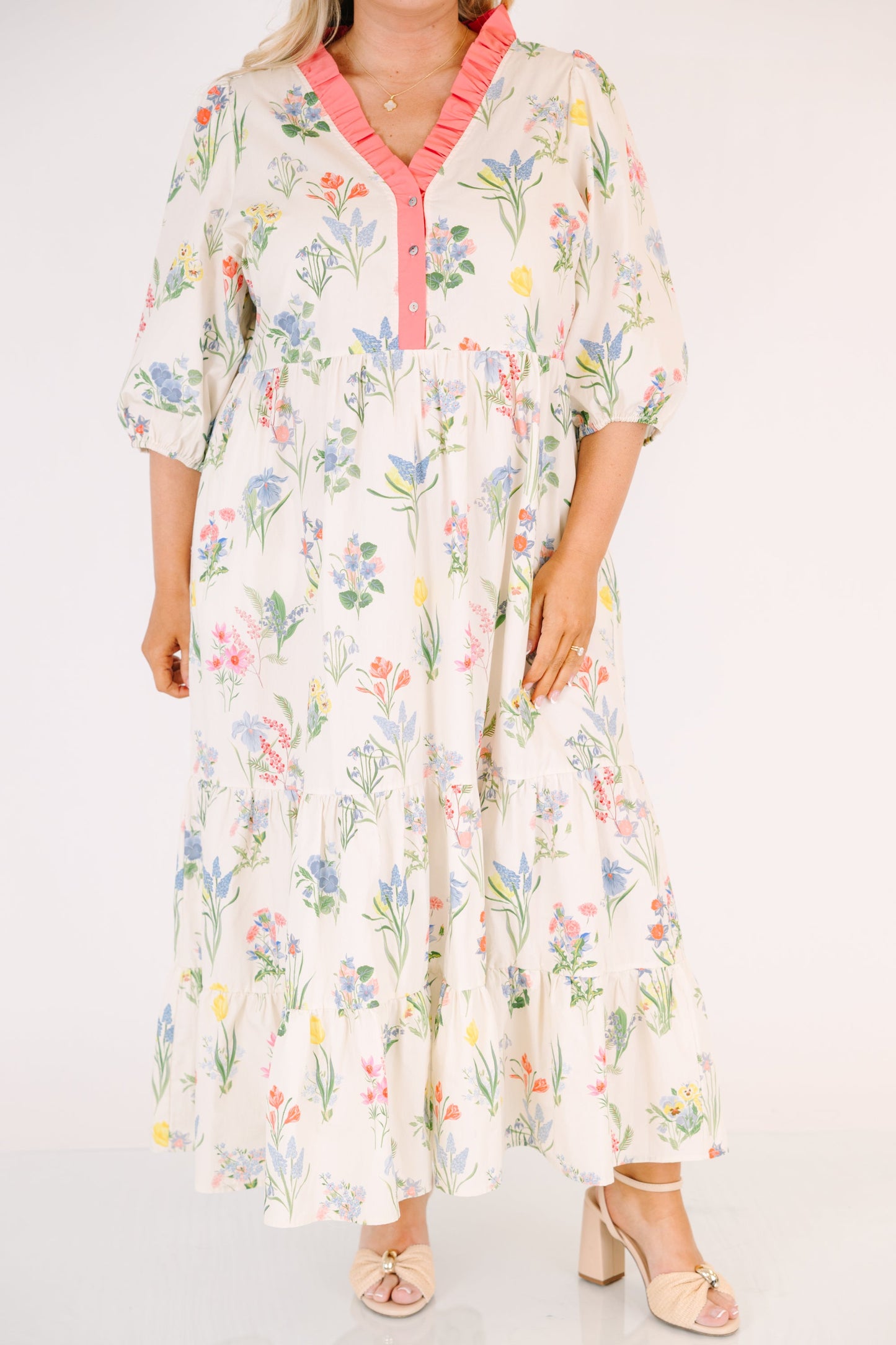 Vestido Bien Definido, Crema