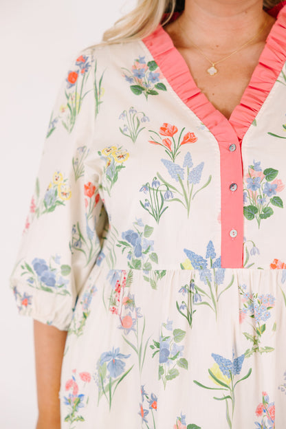 Vestido Bien Definido, Crema