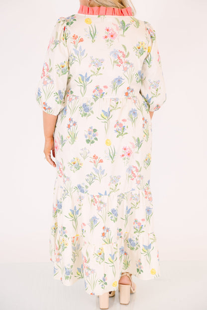 Vestido Bien Definido, Crema
