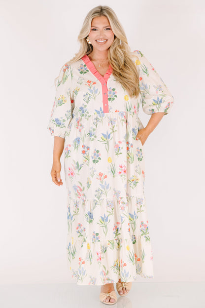 Vestido Bien Definido, Crema