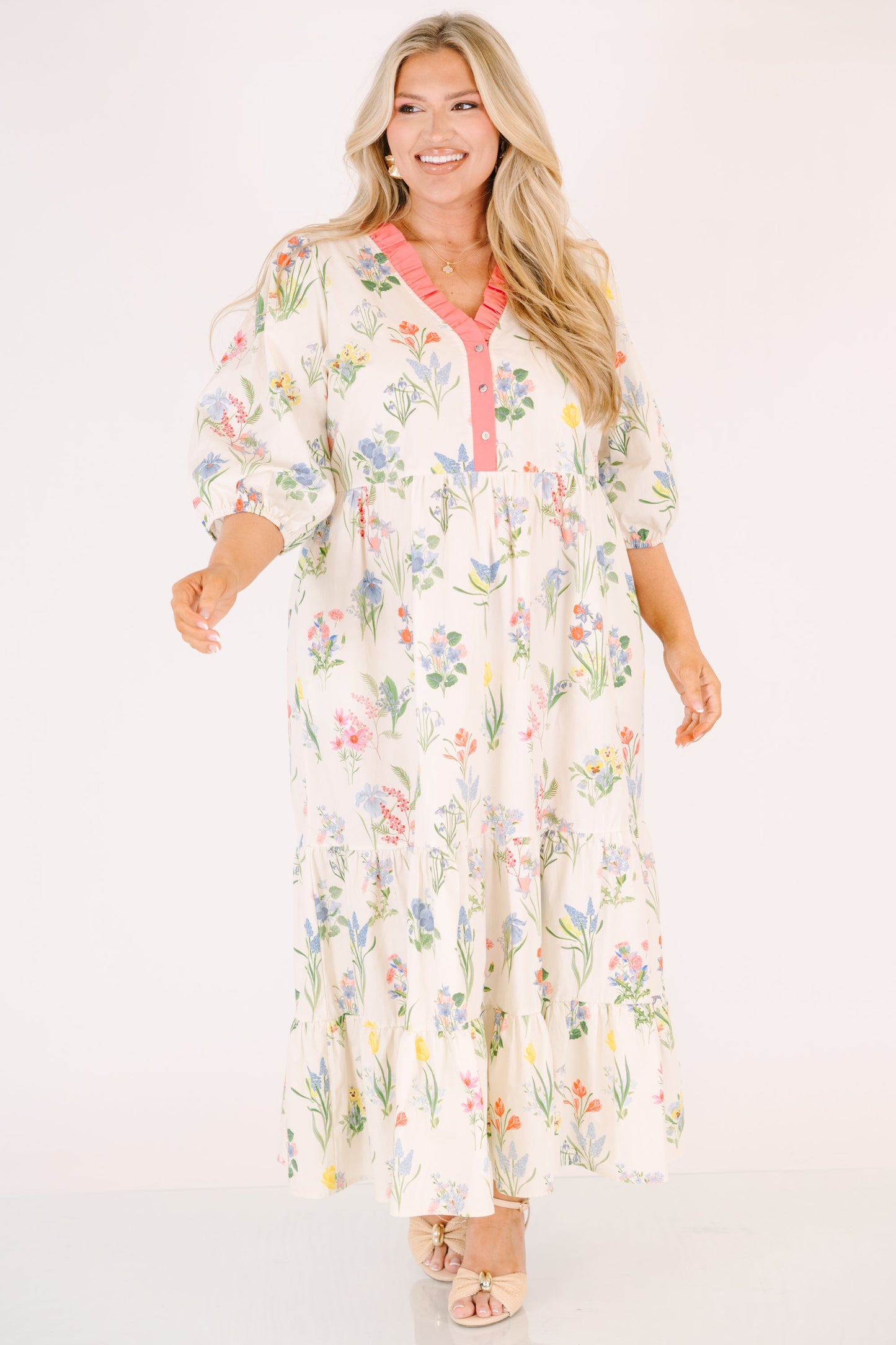 Vestido Bien Definido, Crema