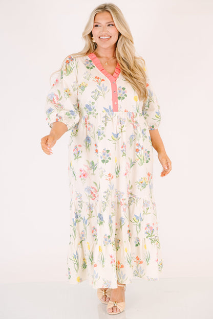 Vestido Bien Definido, Crema