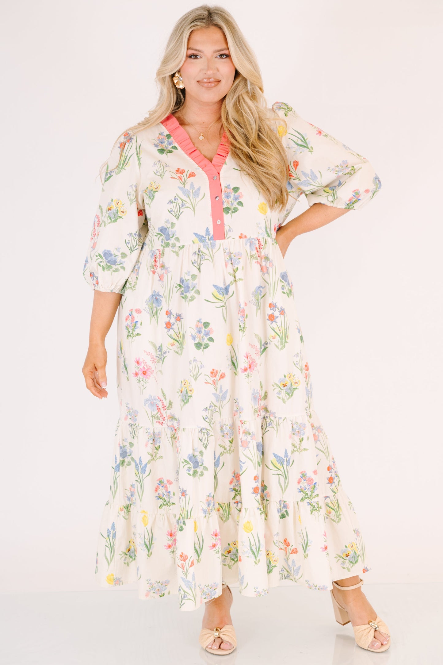Vestido Bien Definido, Crema