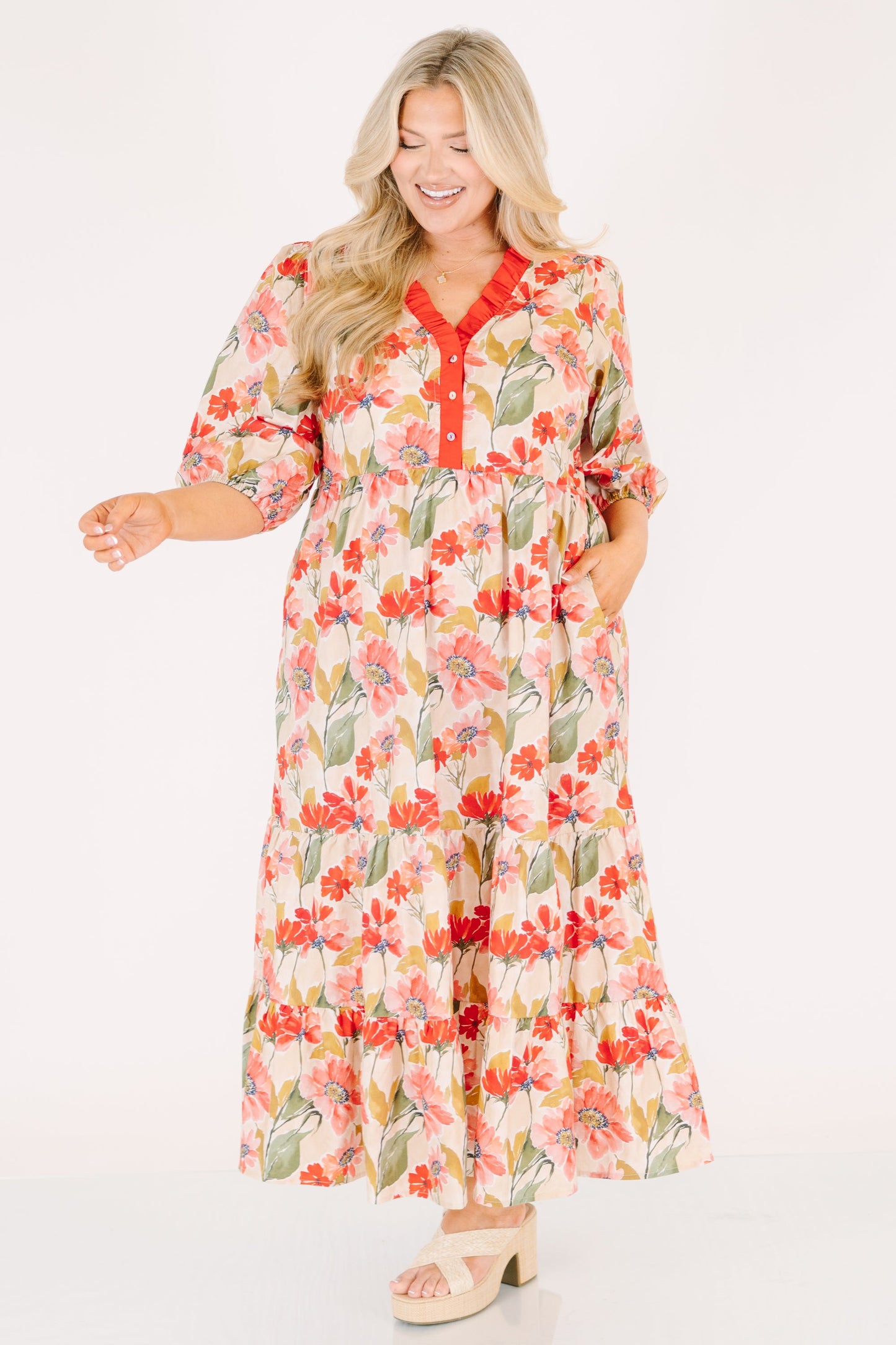 Vestido Bien Definido, Fucsia