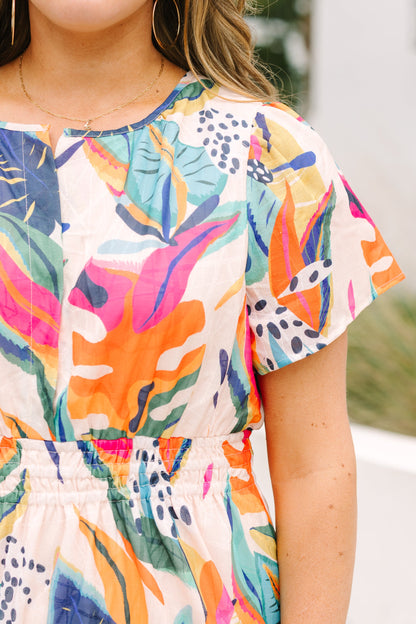 Vestido When In Rio, Rosa Tropical