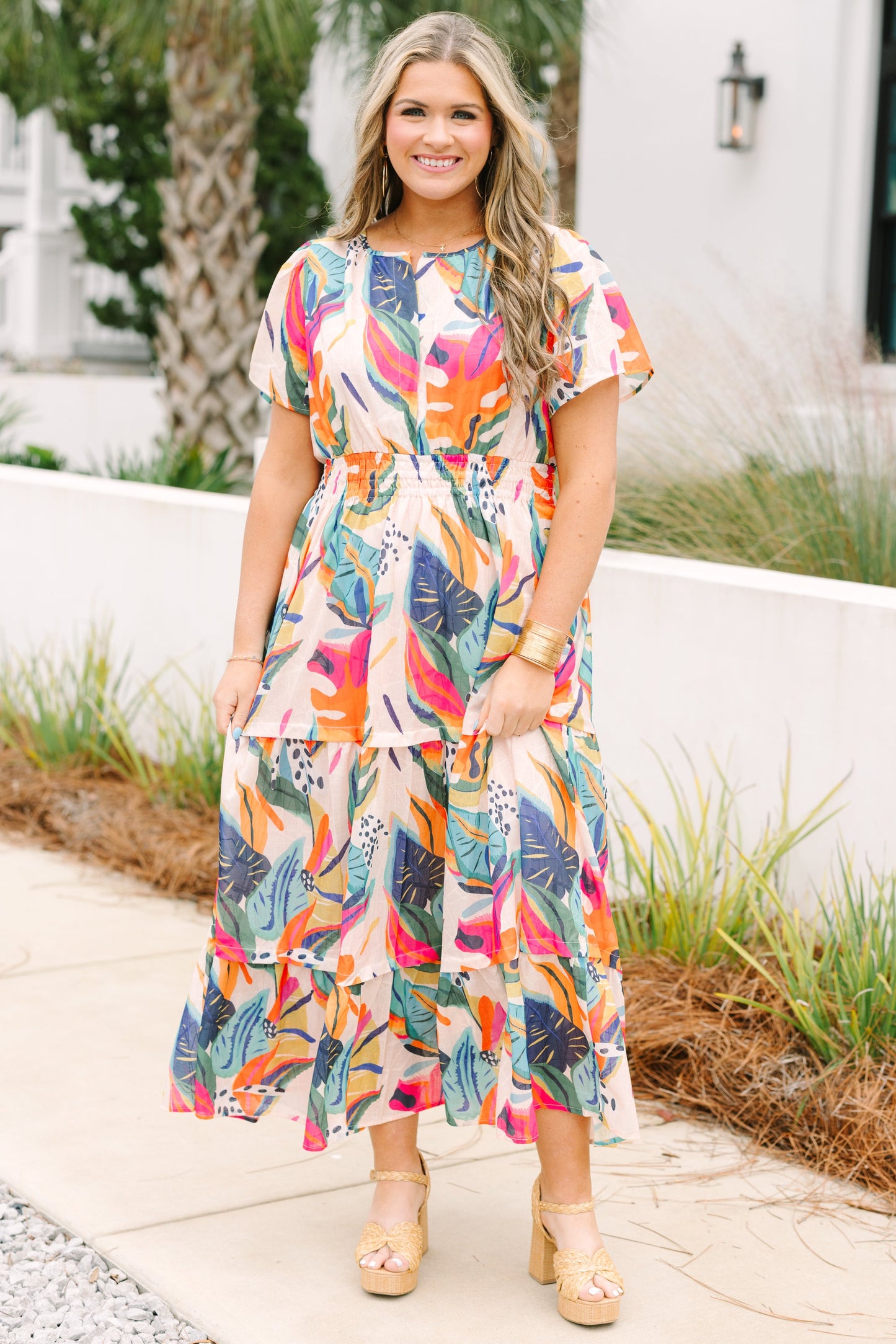 Vestido When In Rio, Rosa Tropical
