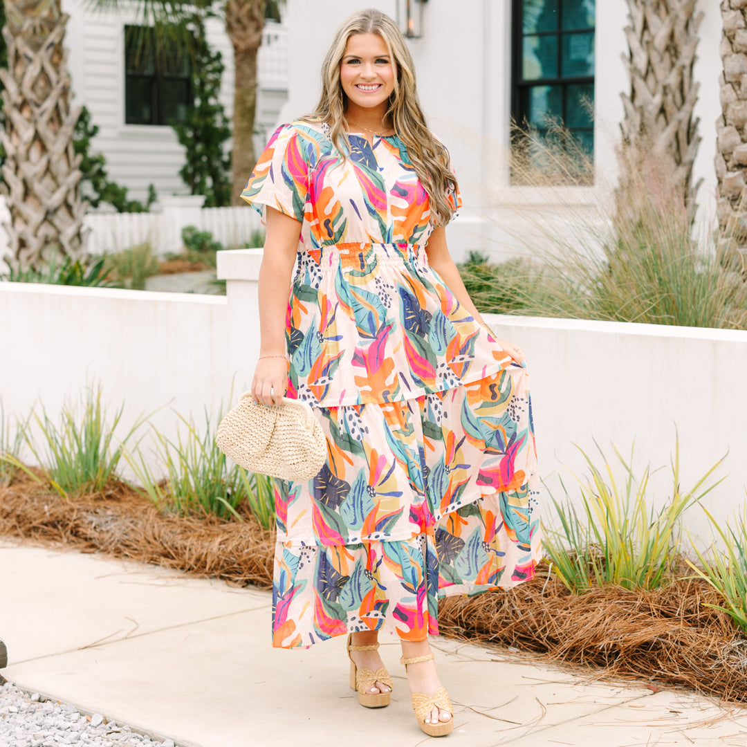 Vestido When In Rio, Rosa Tropical