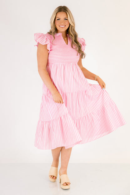 Donde Comienza Nuestra Historia Vestido, Raya Rosa