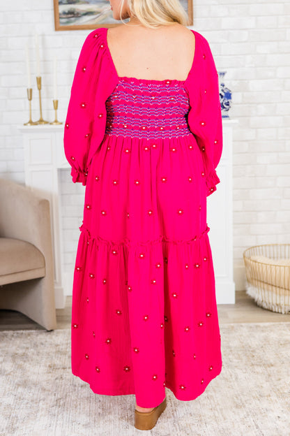 Vestido Maravilla de Flores Silvestres, Rosa