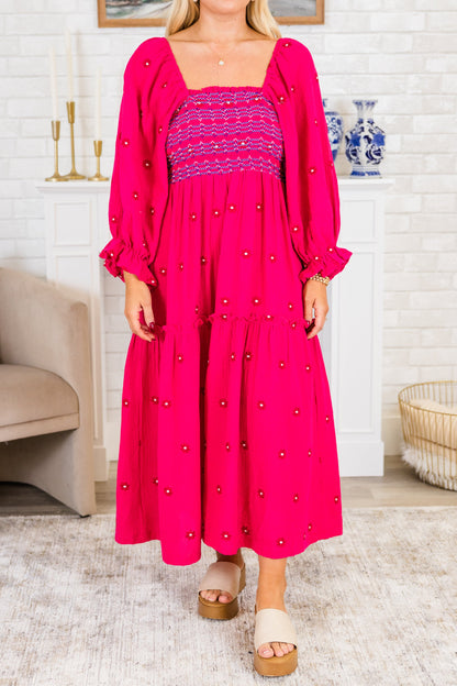 Vestido Maravilla de Flores Silvestres, Rosa