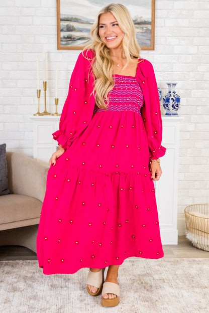 Vestido Maravilla de Flores Silvestres, Rosa