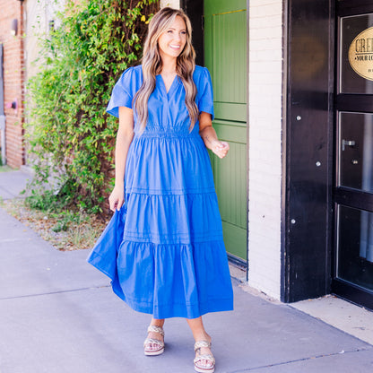 Vestido Deseame Alegría, Azul