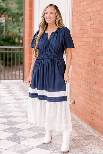 Vestido Deséame Alegría, Marino