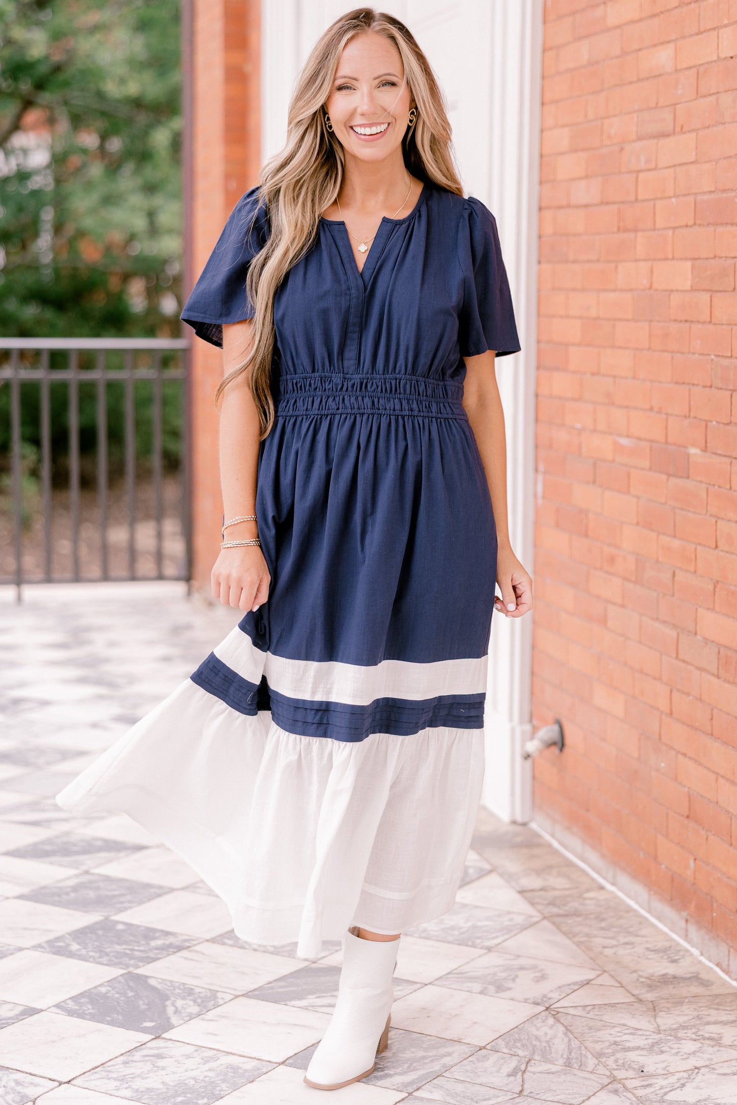 Vestido Deséame Alegría, Marino