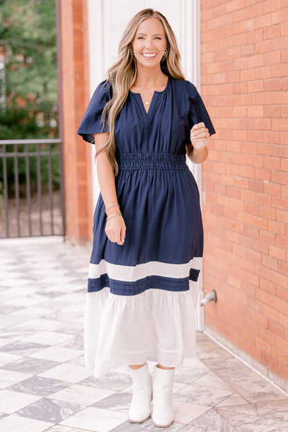 Vestido Deséame Alegría, Marino