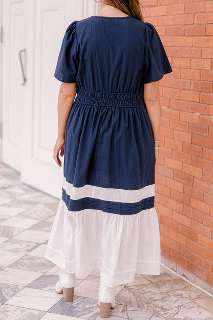 Vestido Deséame Alegría, Marino