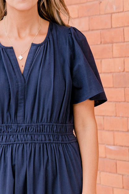Vestido Deséame Alegría, Marino
