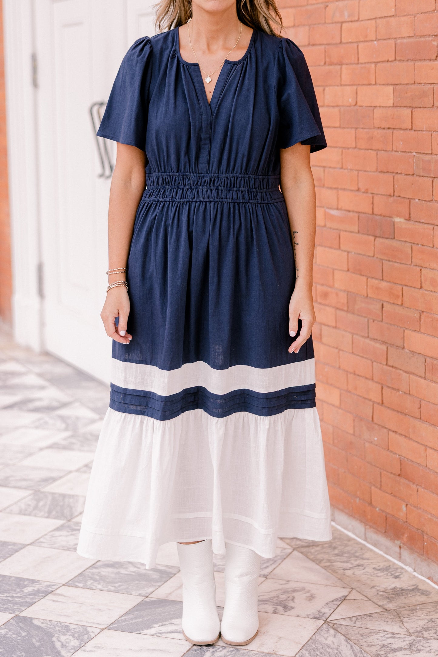 Vestido Deséame Alegría, Marino