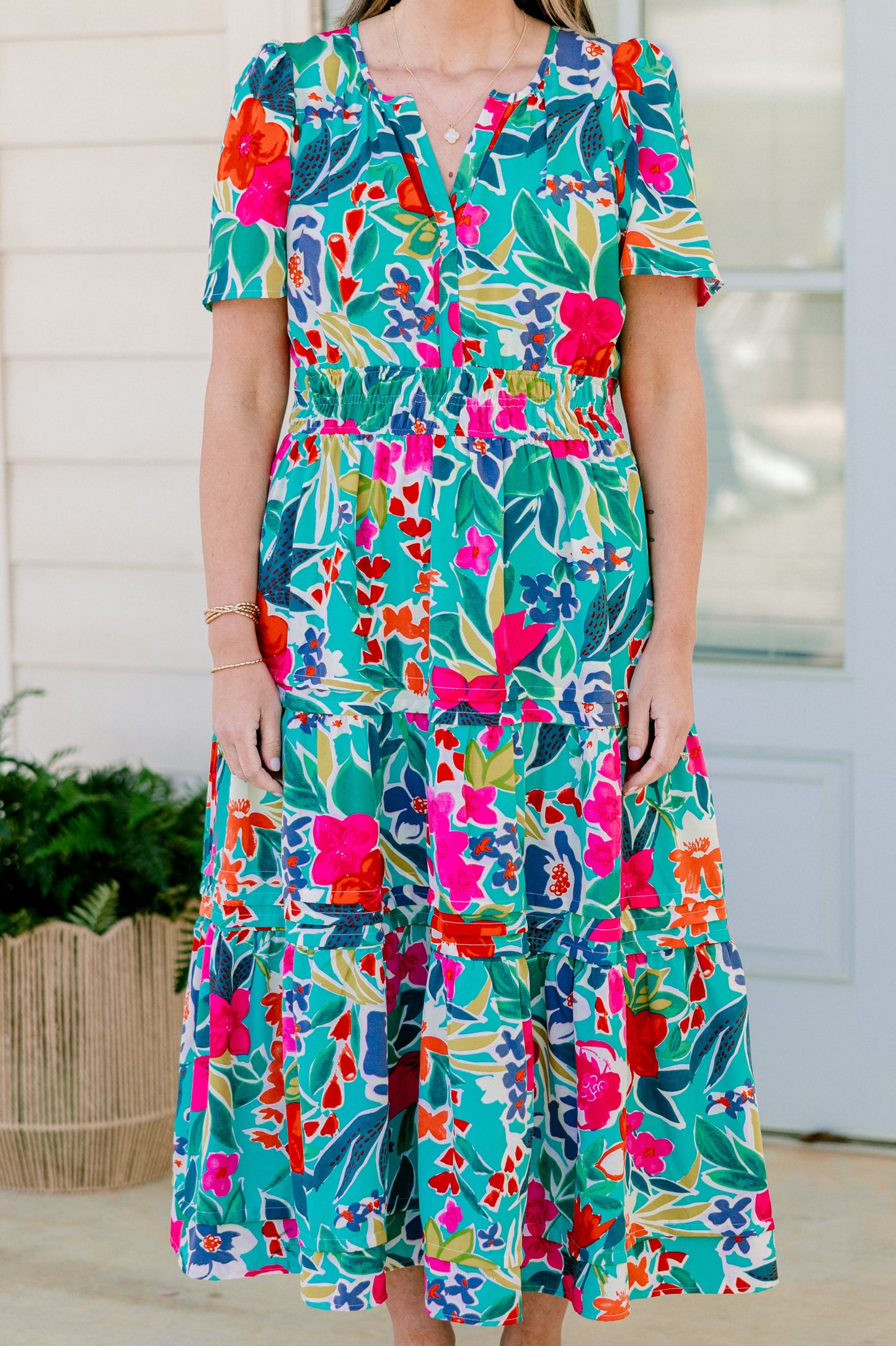 Vestido Deseame Alegría, Teal