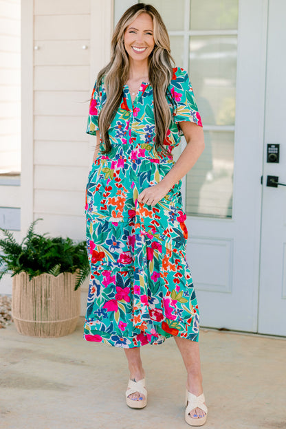 Vestido Deseame Alegría, Teal
