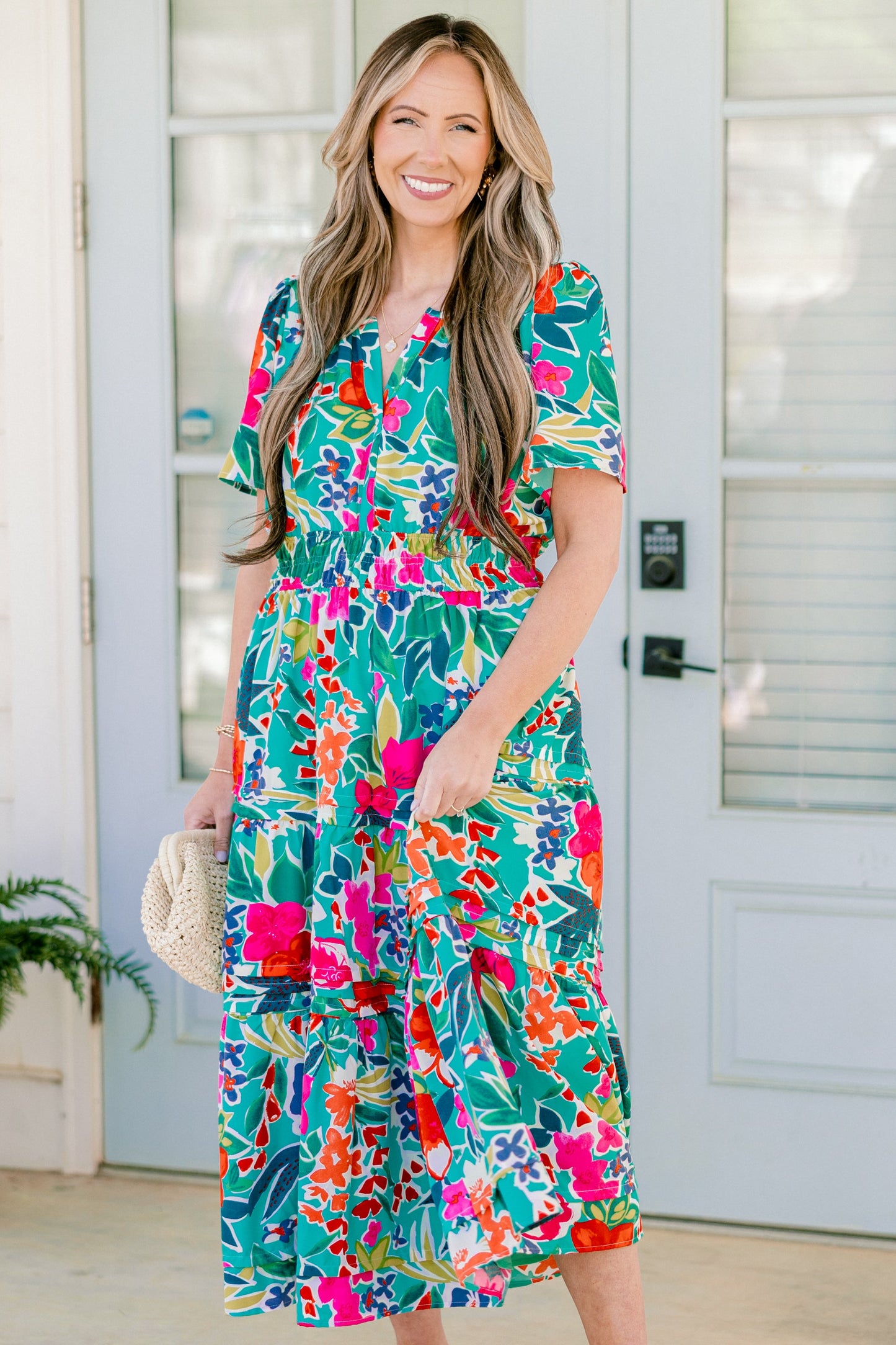 Vestido Deseame Alegría, Teal