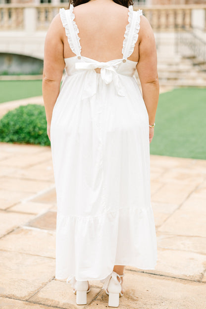 Vestido Deseando Por Ti, Blanco Nieve