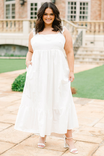 Vestido Deseando Por Ti, Blanco Nieve