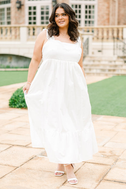 Vestido Deseando Por Ti, Blanco Nieve