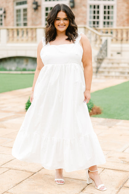 Vestido Deseando Por Ti, Blanco Nieve