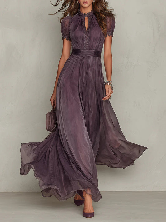Amara | Vestido Maxi de Chiffon Fluido