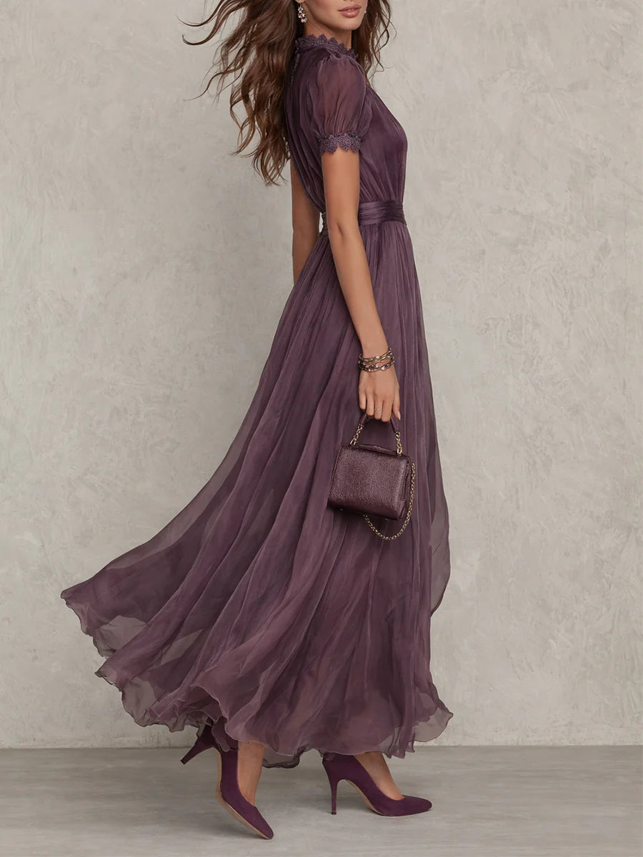 Amara | Vestido Maxi de Chiffon Fluido