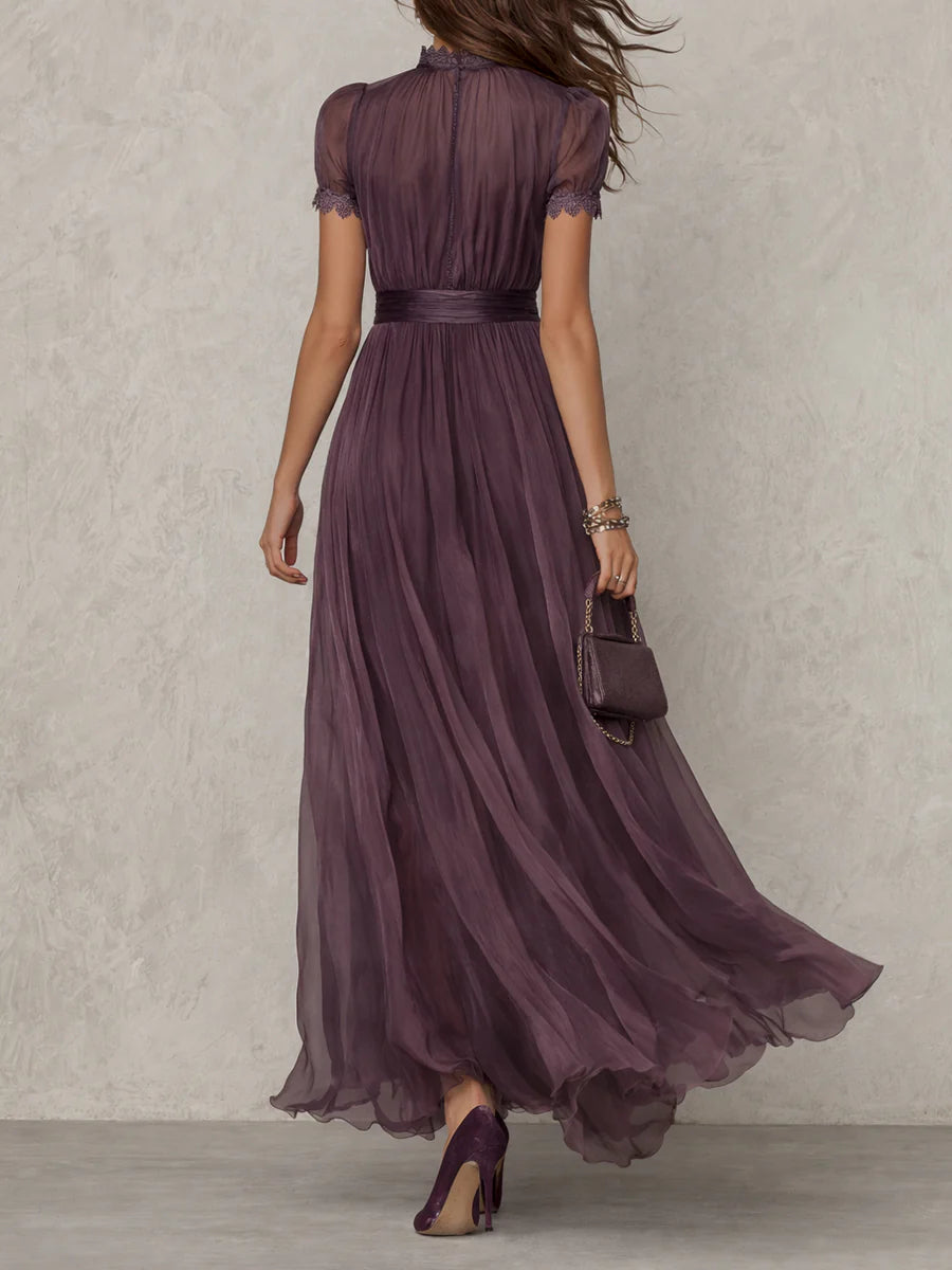 Amara | Vestido Maxi de Chiffon Fluido